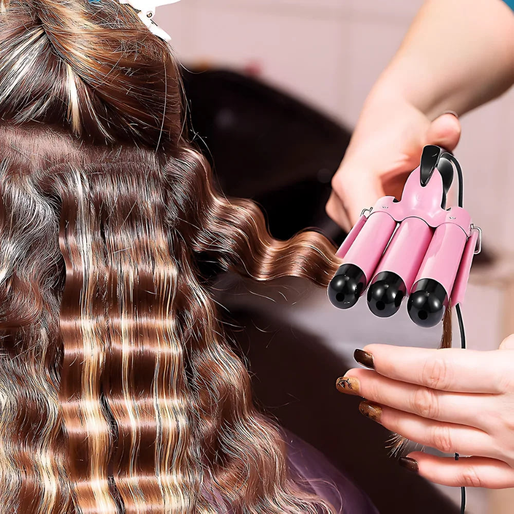 Beauty& Blissful™ TripleWave Pro Curling Iron