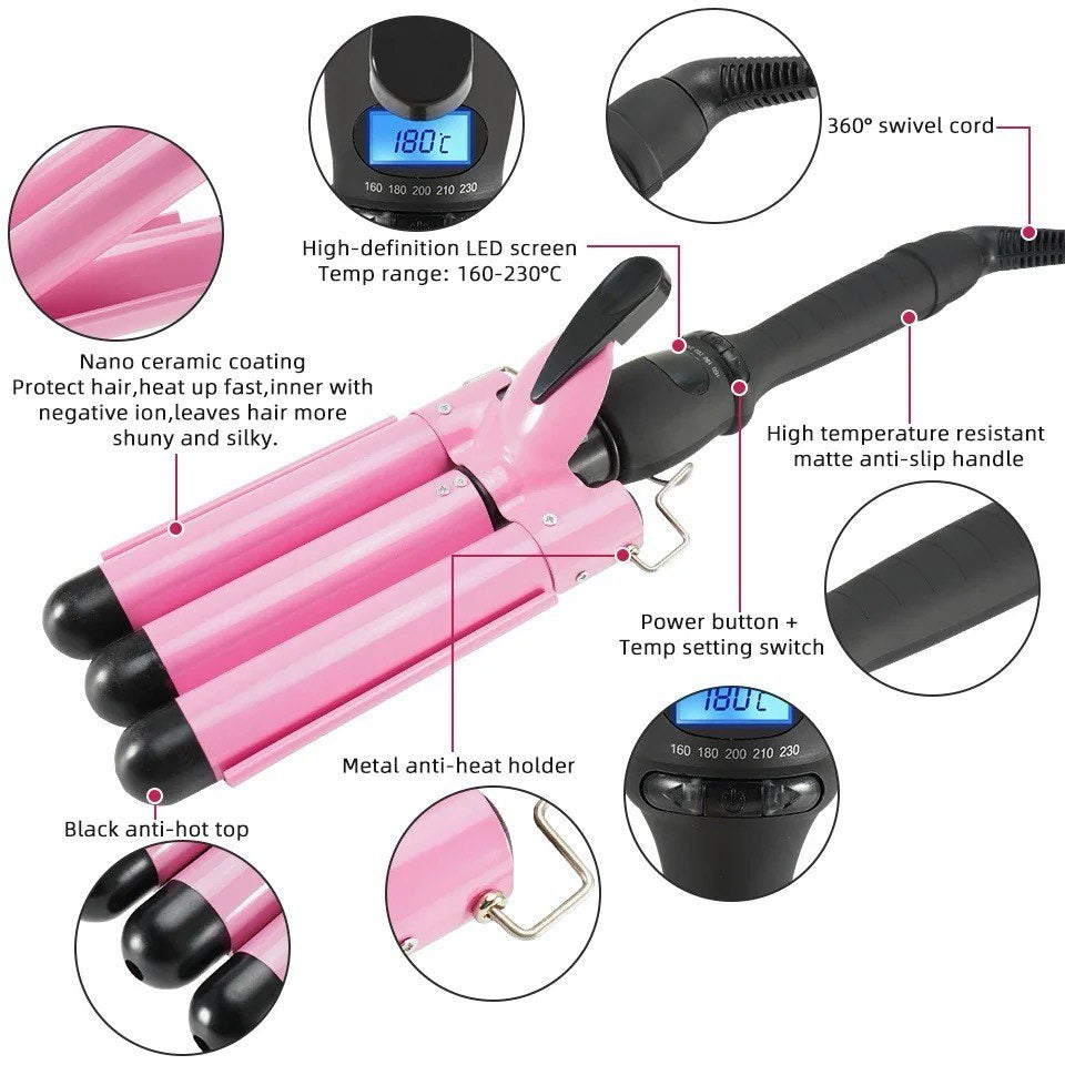 Beauty Blissful TripleWave Pro Curling Iron