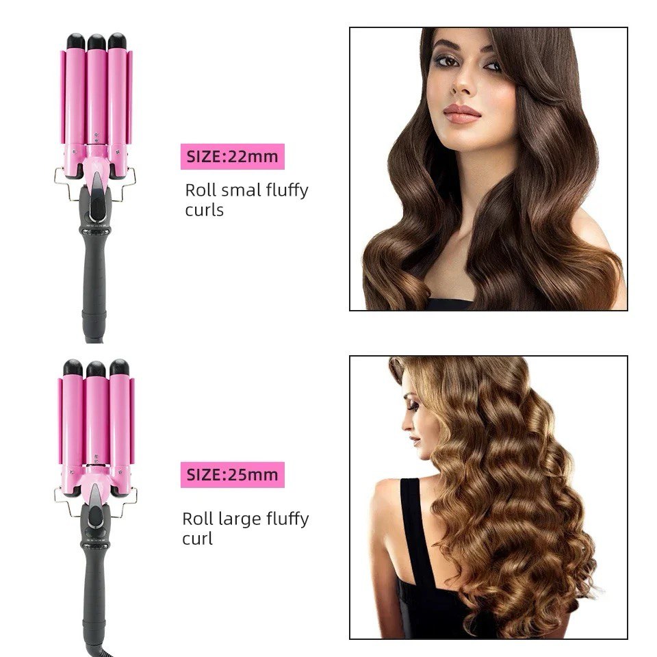 Beauty& Blissful™ TripleWave Pro Curling Iron